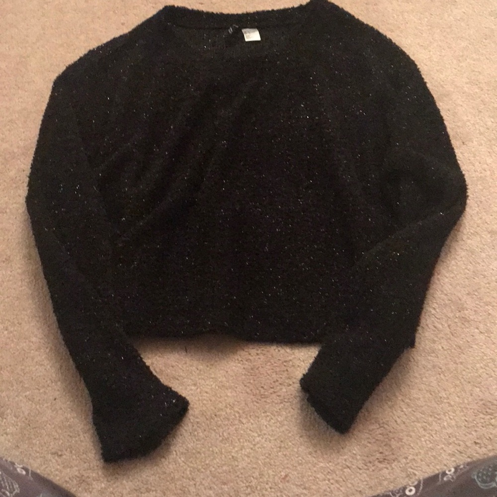 Black glitter sweater